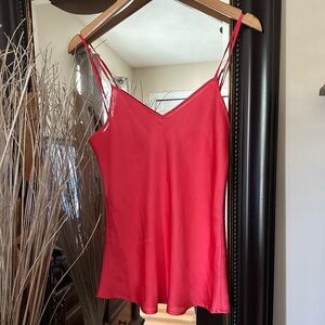 Trina  Turk Sateen Coral Camisole Size Small Elegant Women's Camisole Top